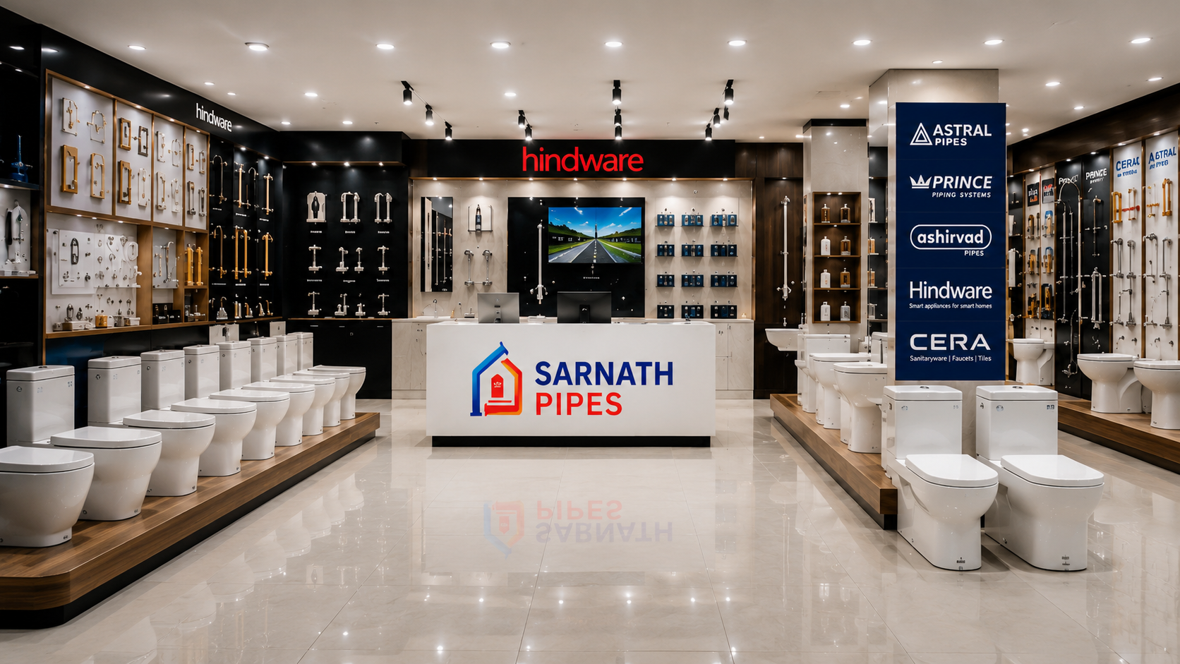 Sarnath Pipes showroom